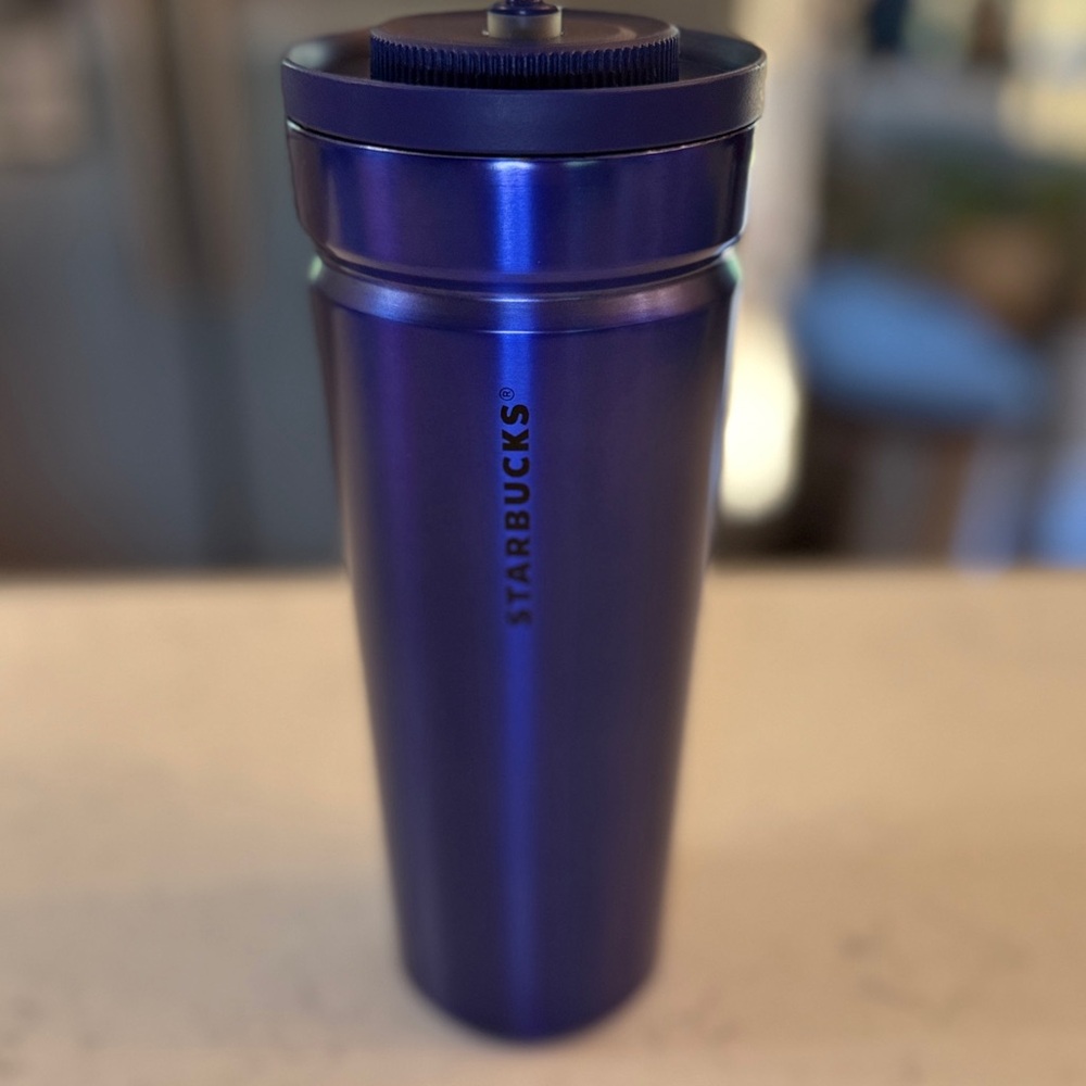Starbucks Metallic Blue Travel Mug